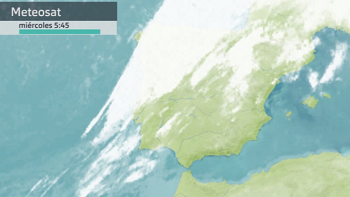 Imagen del Meteosat miércoles 11 de enero 5:45 h.