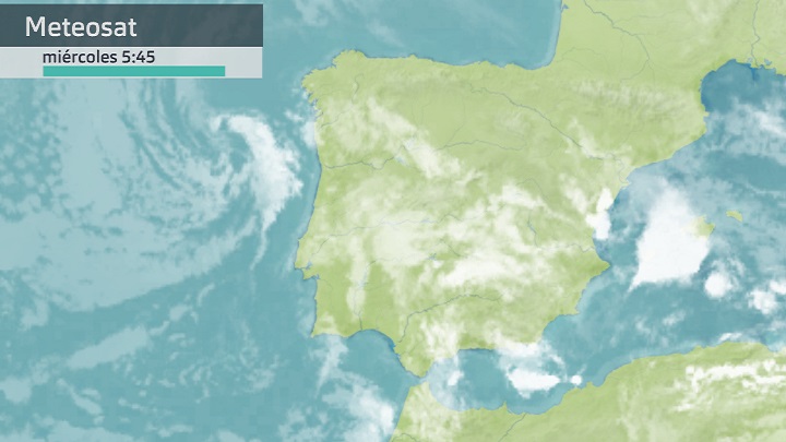 Imagen del Meteosat miércoles 8 de febrero 5:45 h.