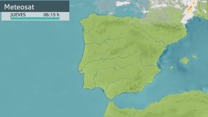 Imagen del Meteosat (infrarrojo) jueves 5 de agosto 6:15 h.