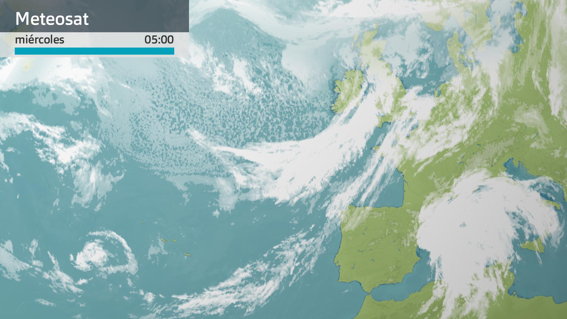 Imagen del Meteosat miércoles 20 de septiembre 5 h.