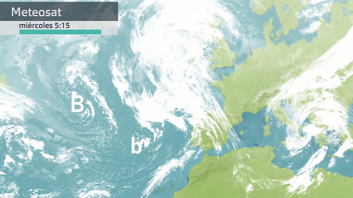 Imagen del Meteosat (más centros de acción) miércoles 3 de mayo 5:15 h.