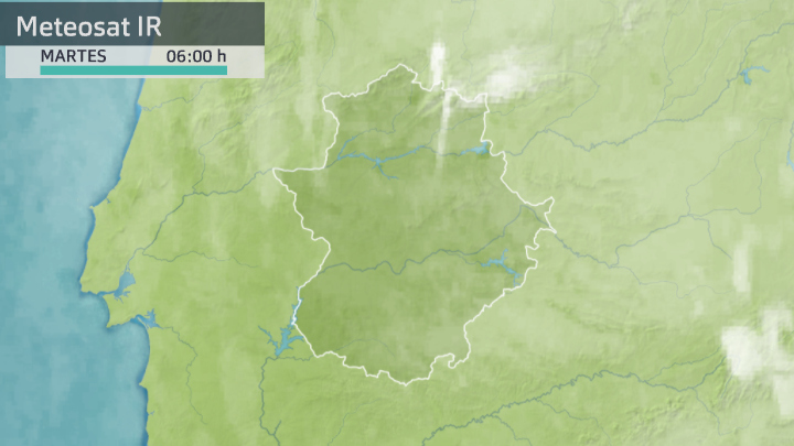 Imagen del Meteosat martes 23 de febrero 6 h.