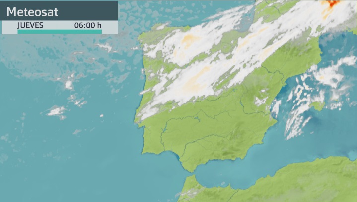Imagen del Meteosat jueves 21 de octubre 6 h.
