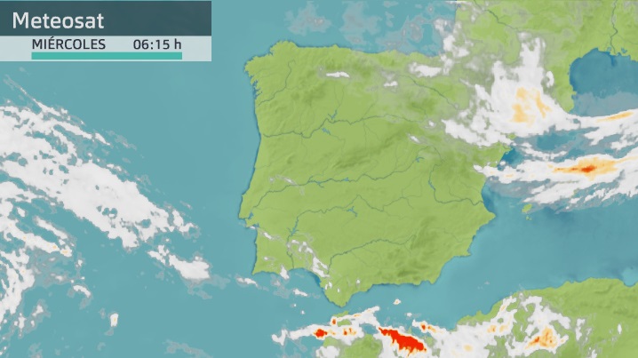 Imagen del Meteosat miércoles 6 de octubre 6:15 h.