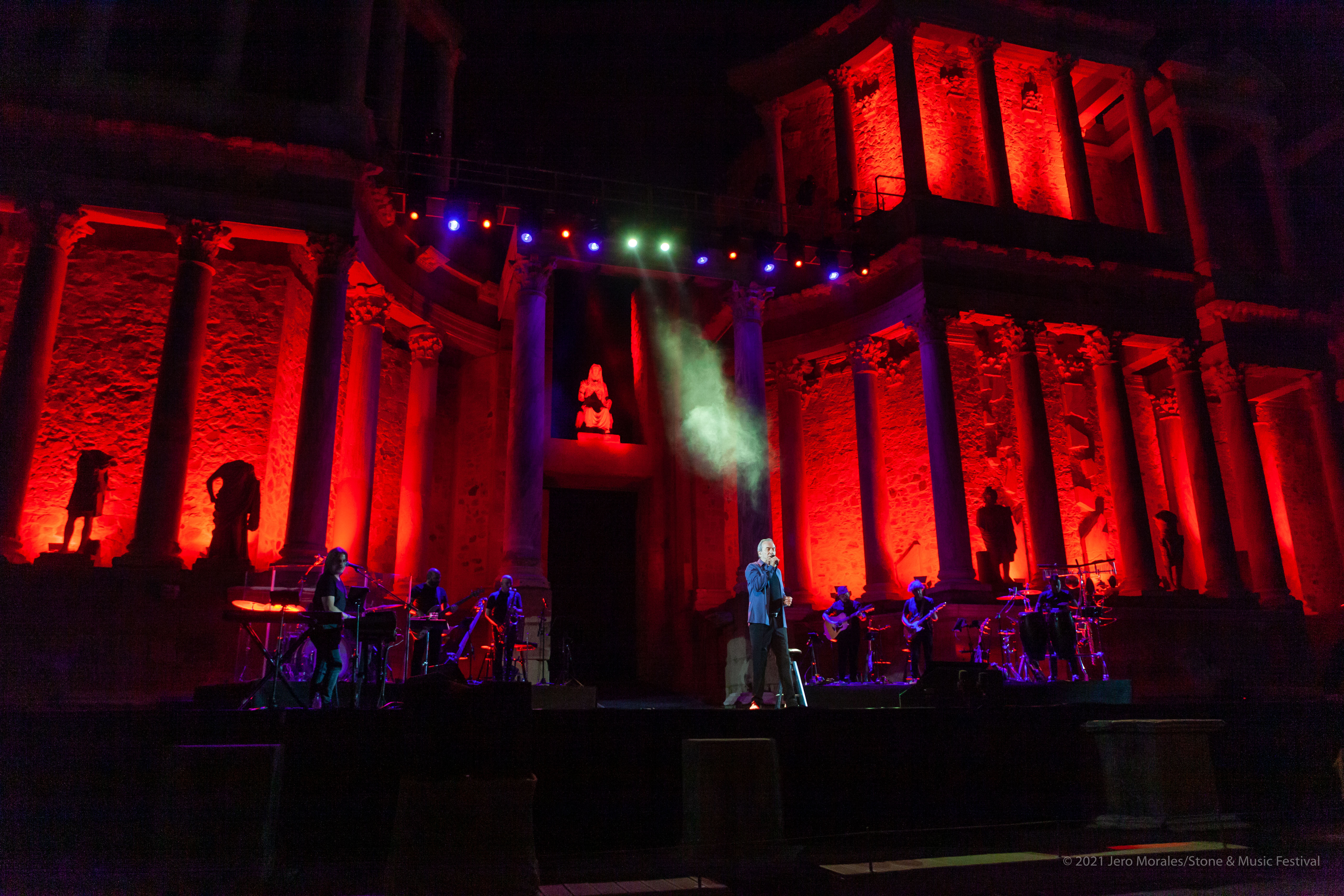 José Luis Perales, en el Teatro Romano de Mérida