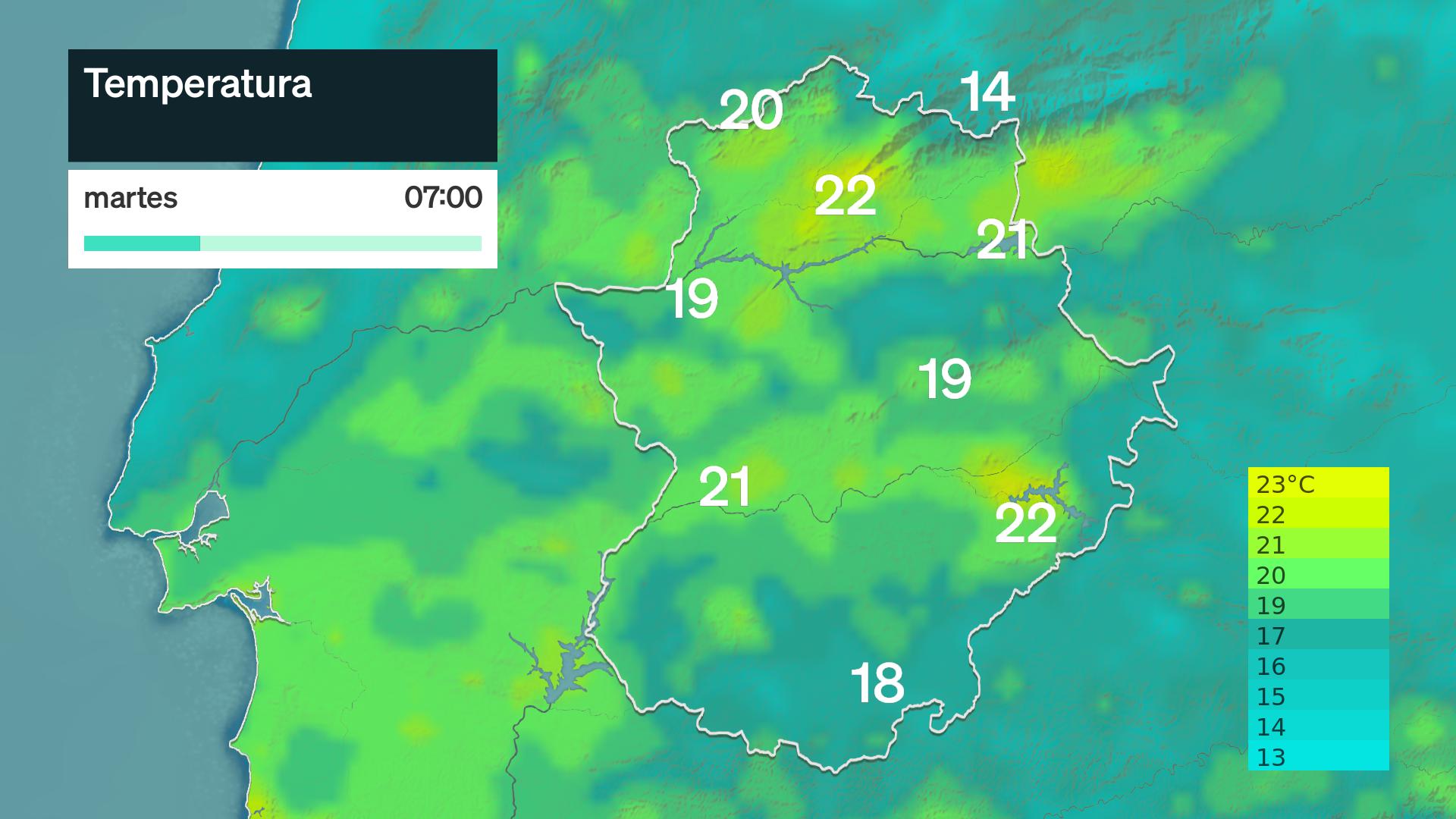 Temperatura mínima prevista