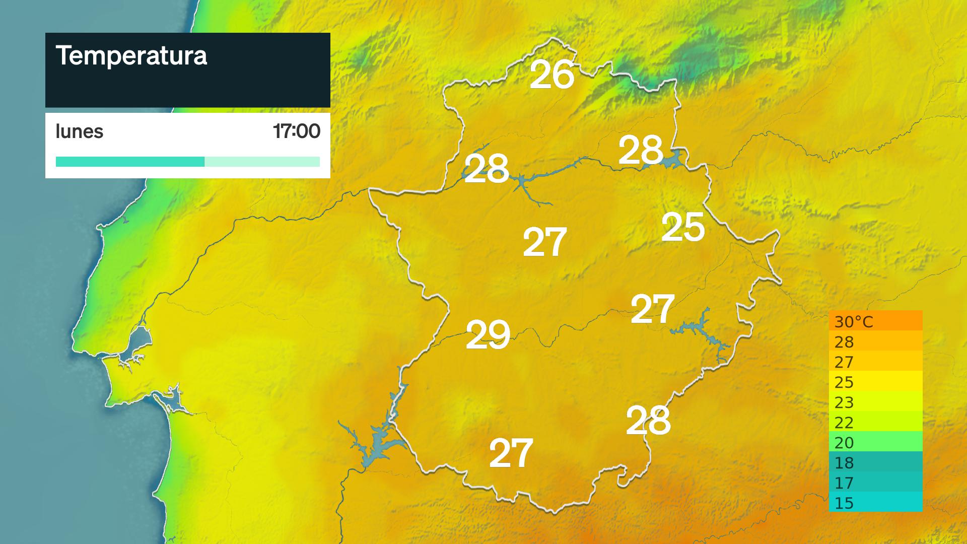 Temperatura máxima prevista