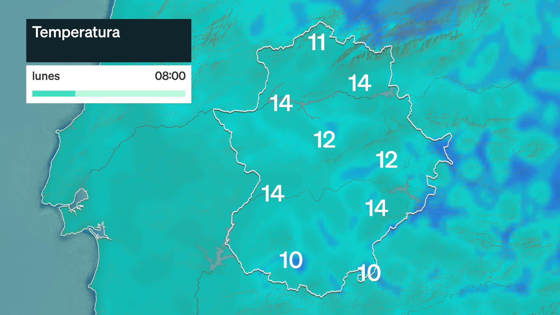 temperatura mínima prevista