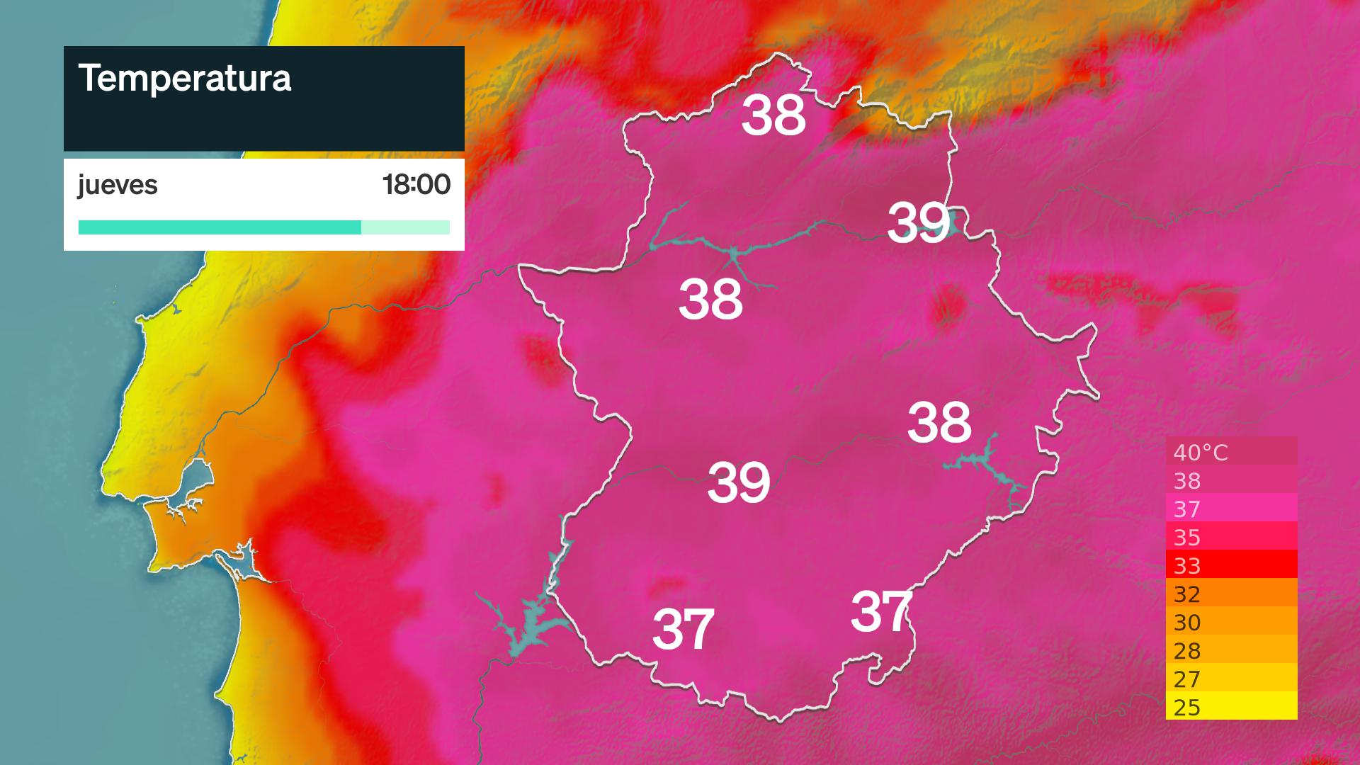 Temperatura máxima prevista