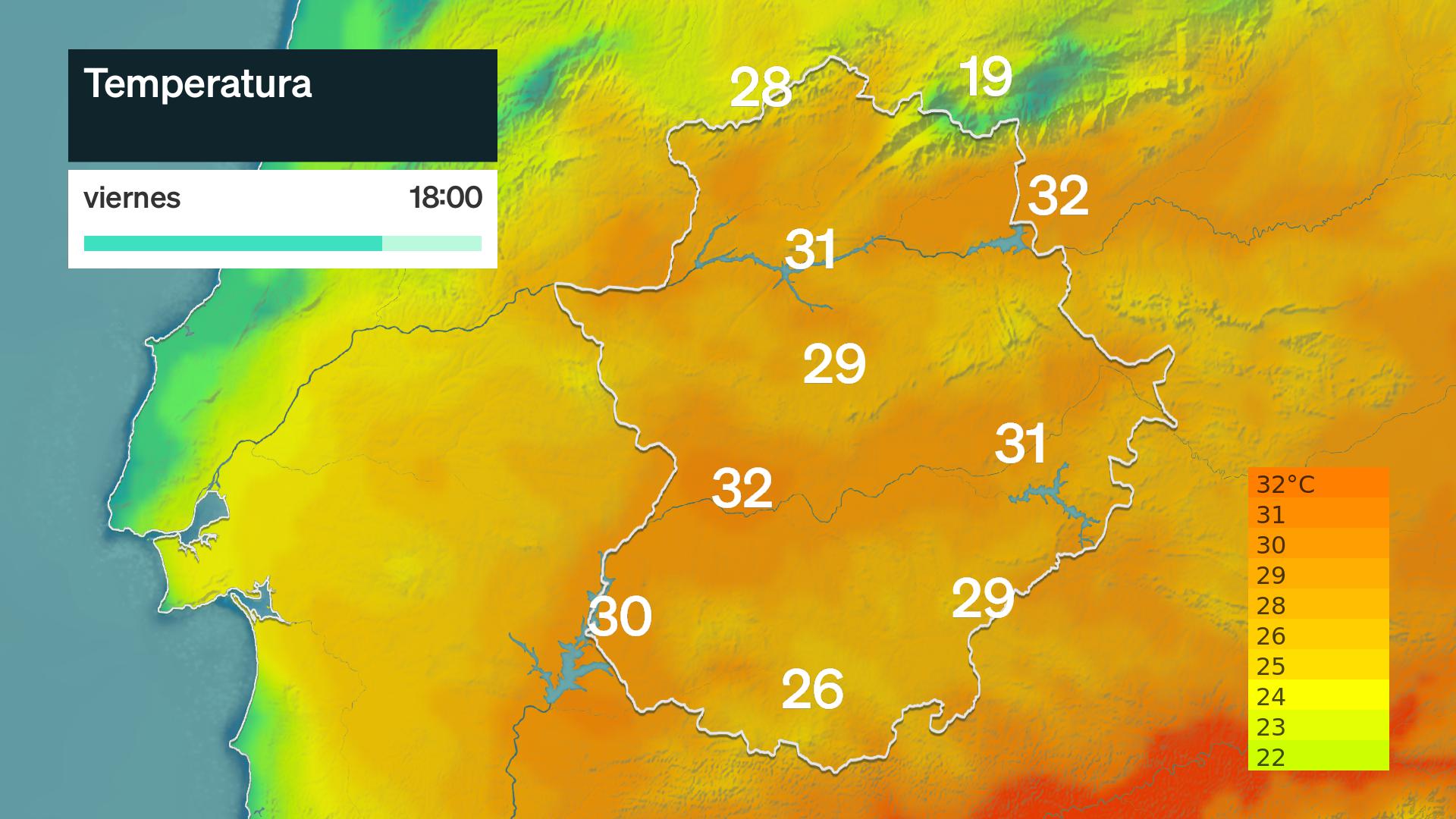 temperatura máxima prevista