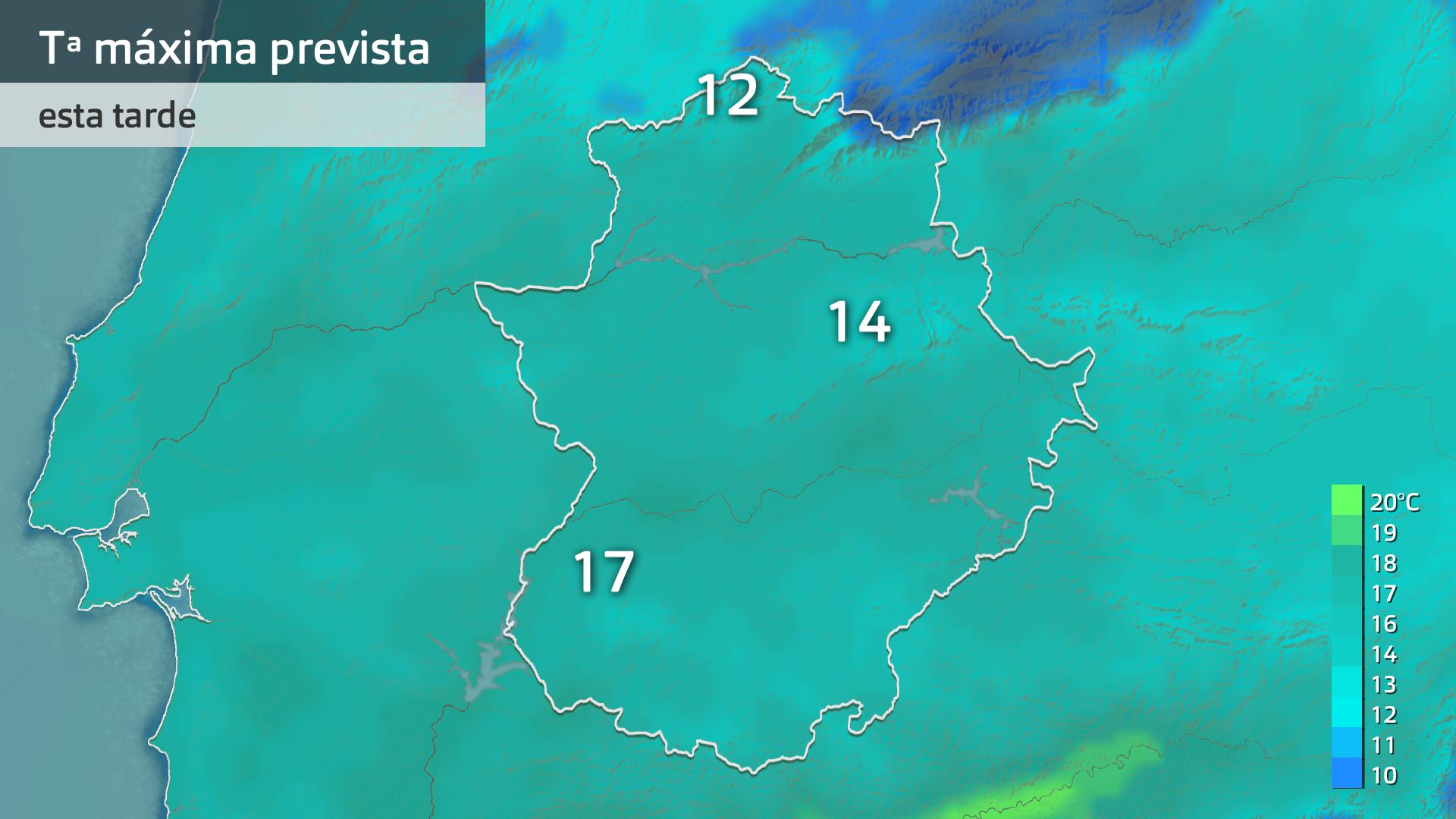 Temperatura máxima prevista para hoy miércoles 22 de noviembre