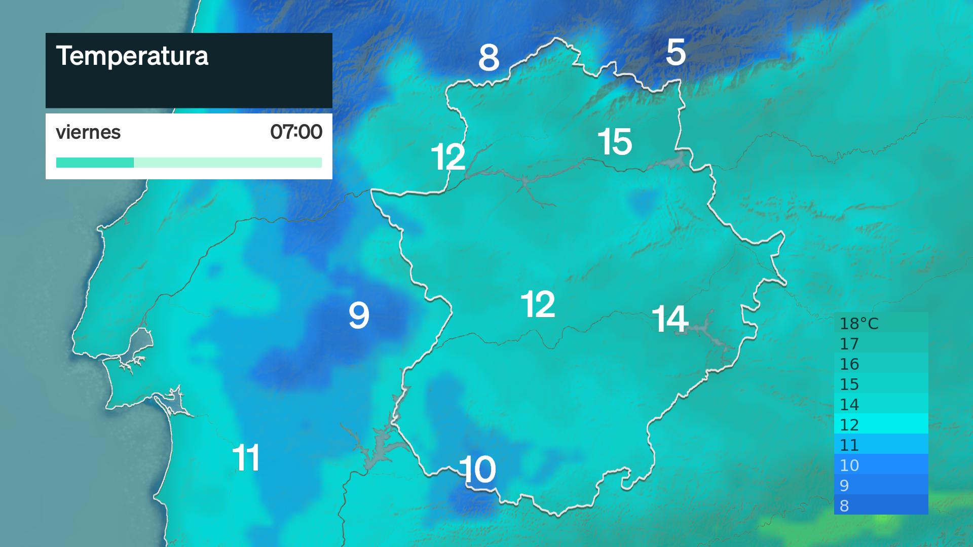 Temperatura mínima prevista
