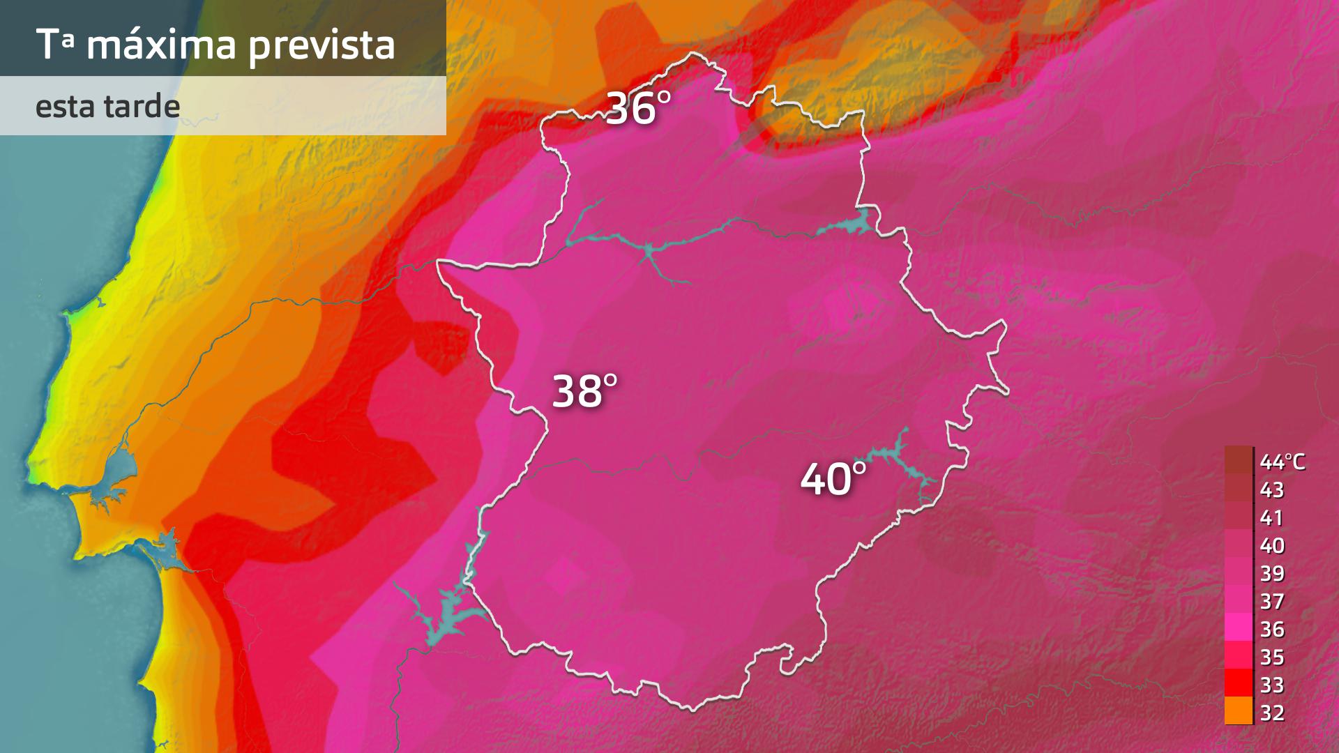 Temperatura máxima prevista para hoy martes 11 de julio