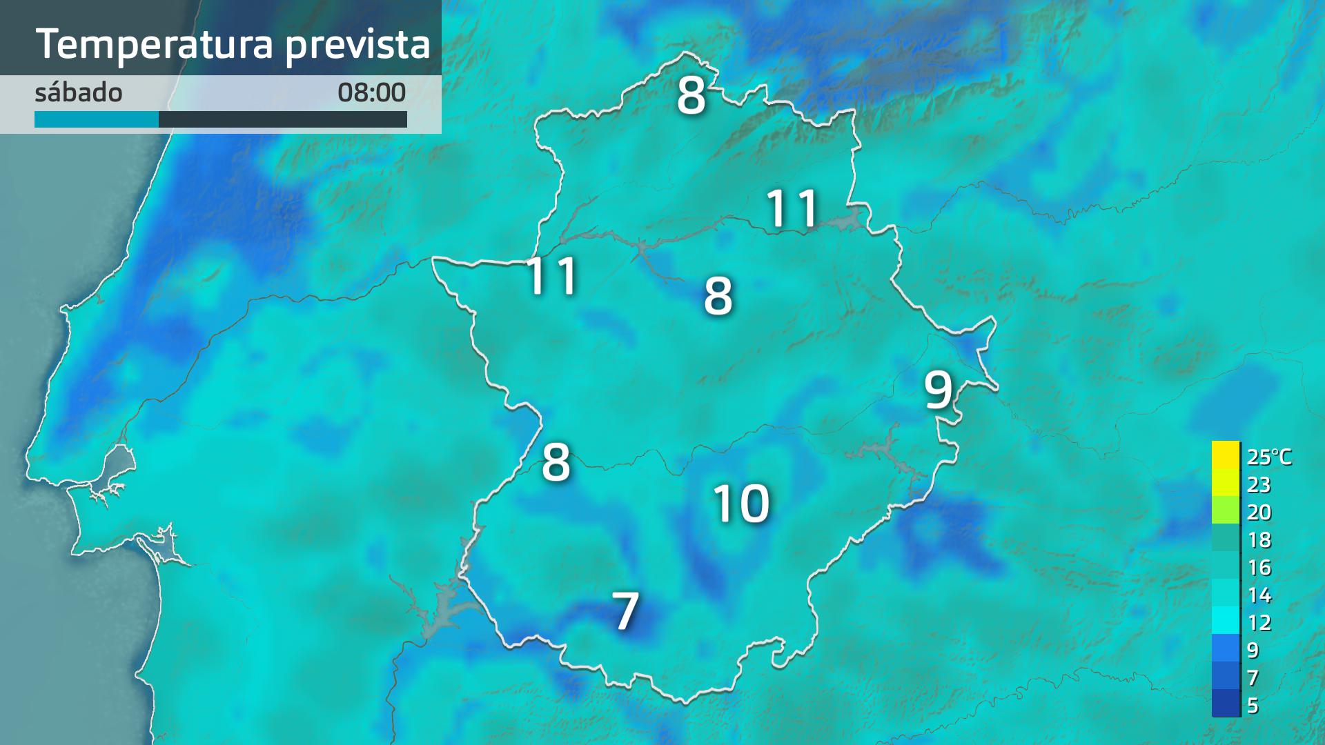 Temperatura mínima prevista