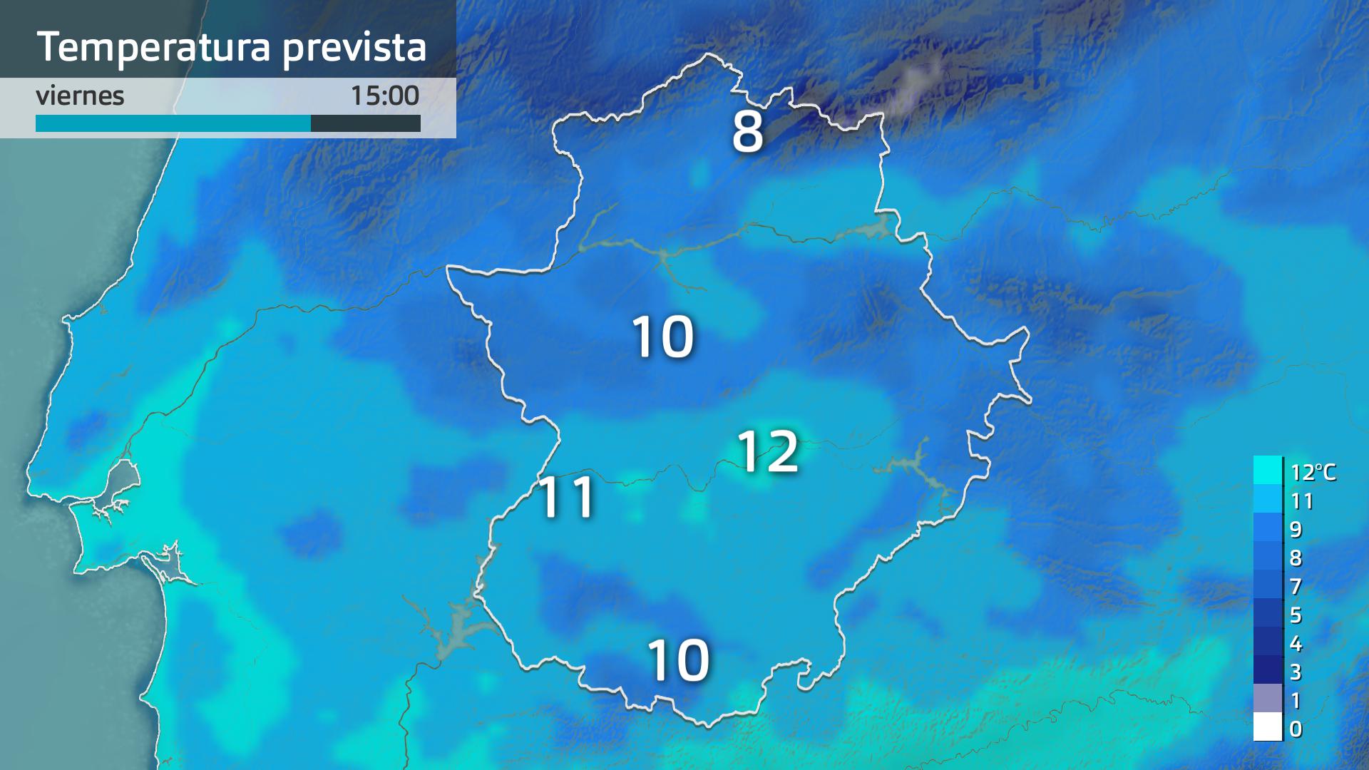 Temperatura máxima prevista