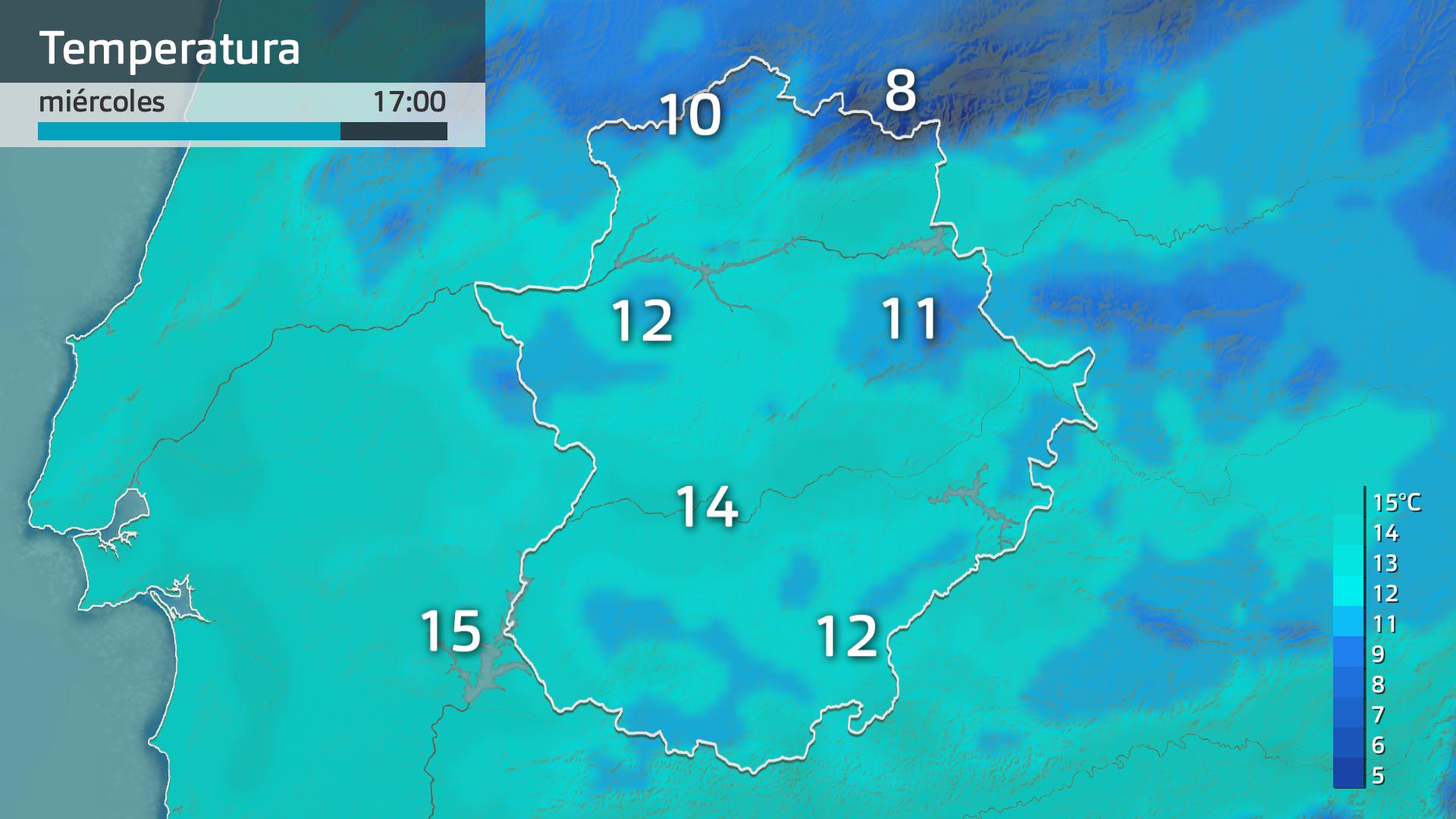 Temperatura máxima prevista