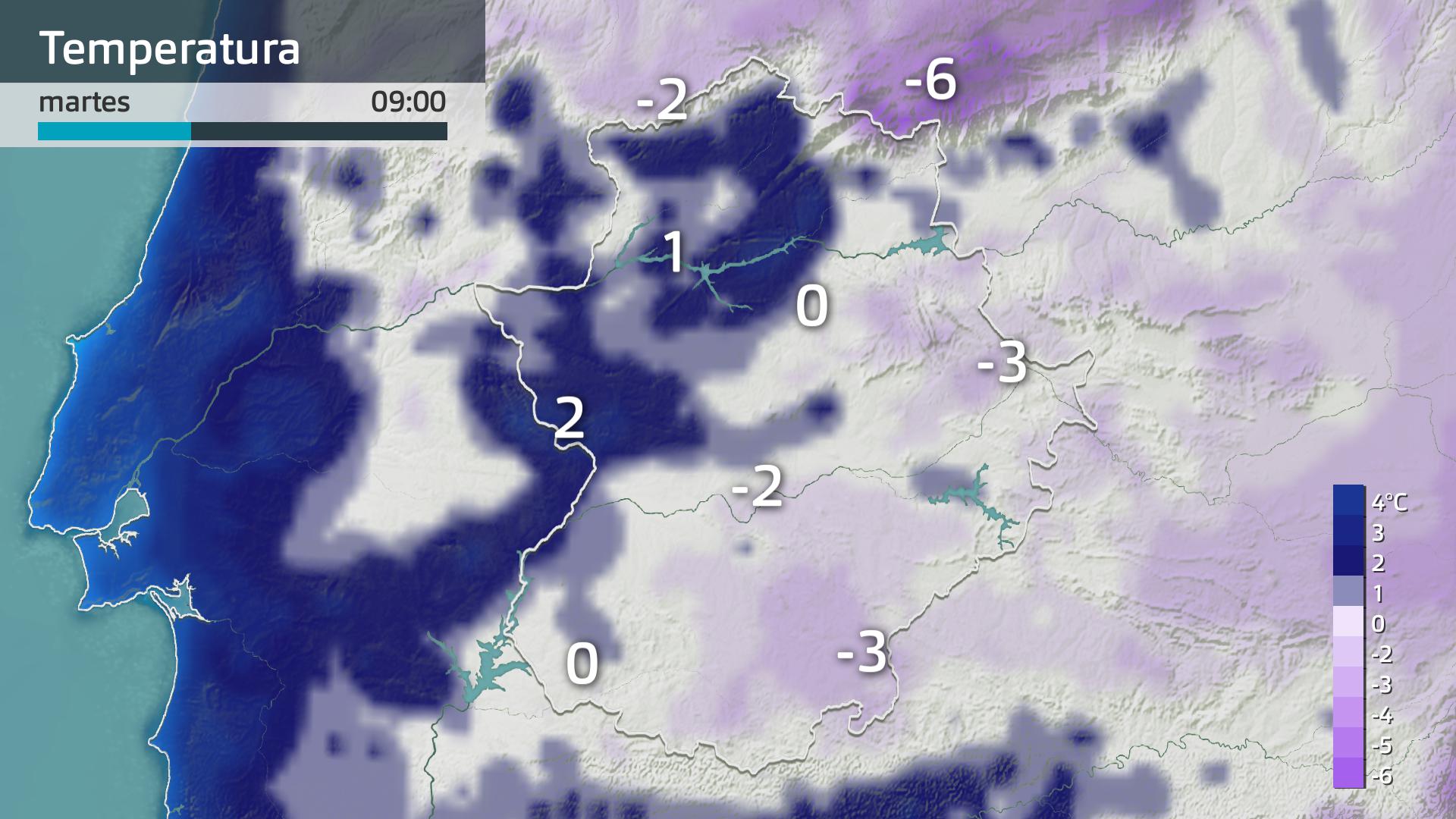 Temperatura mínima prevista