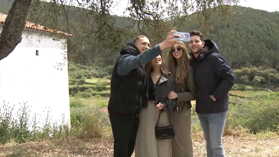 Turistas en Las Hurdes