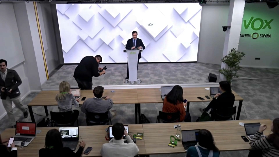 El portavoz nacional de Vox descarta un acuerdo sobre presupuestos en Extremadura, Castilla y León y Baleares