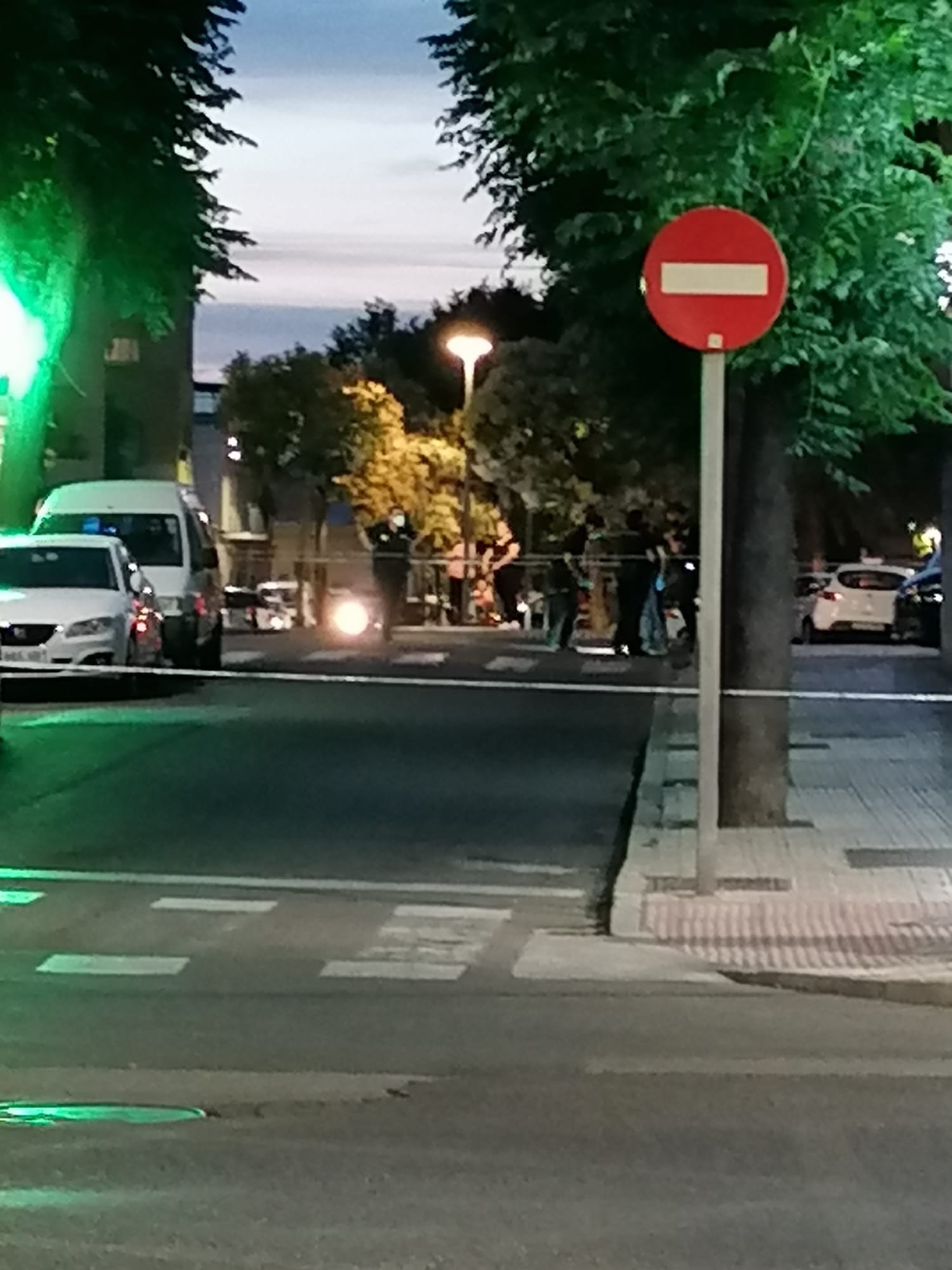 Imagen de la zona acordonada por la Policía