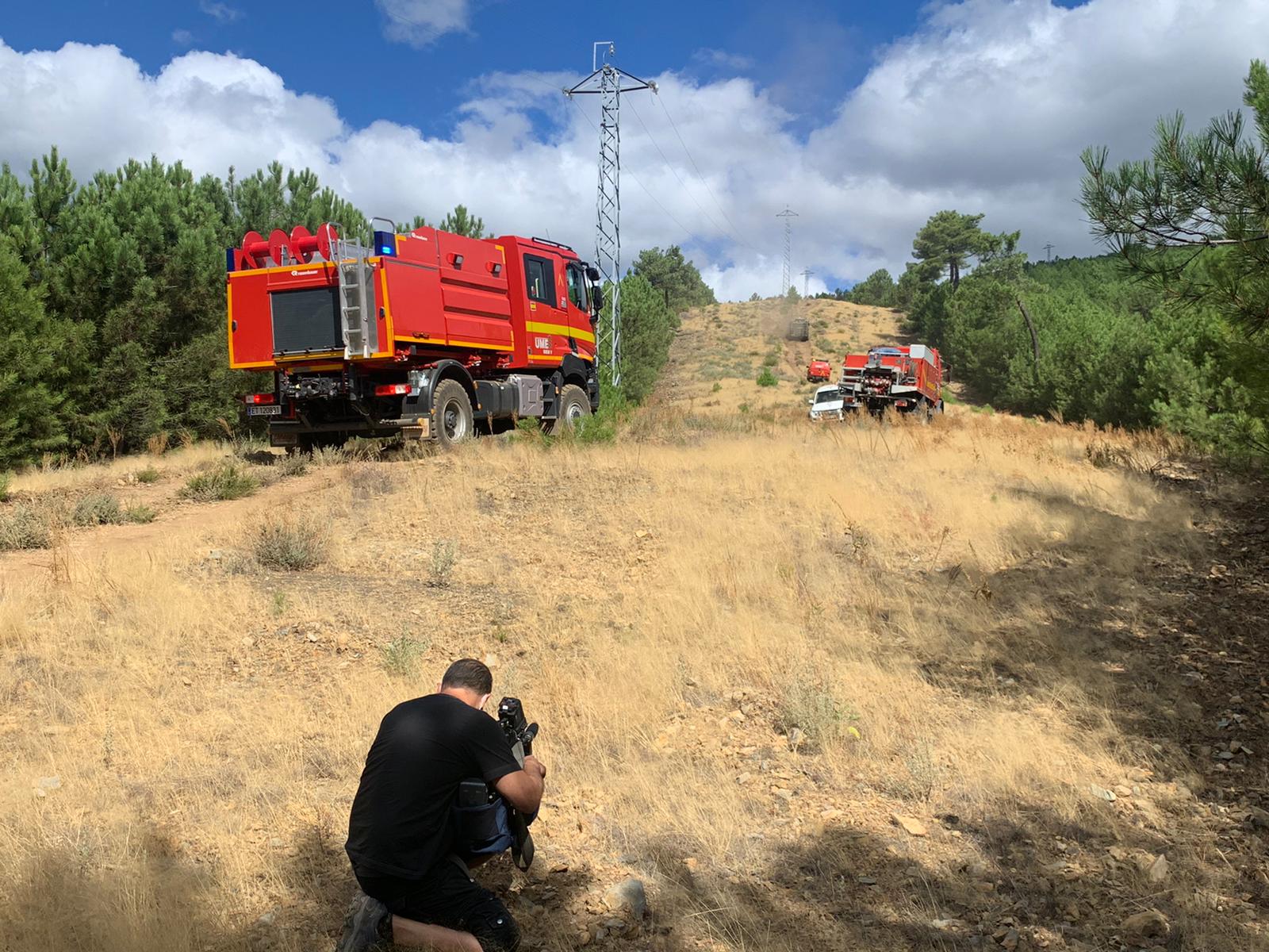 Imagen del incendio en Las Hurdes