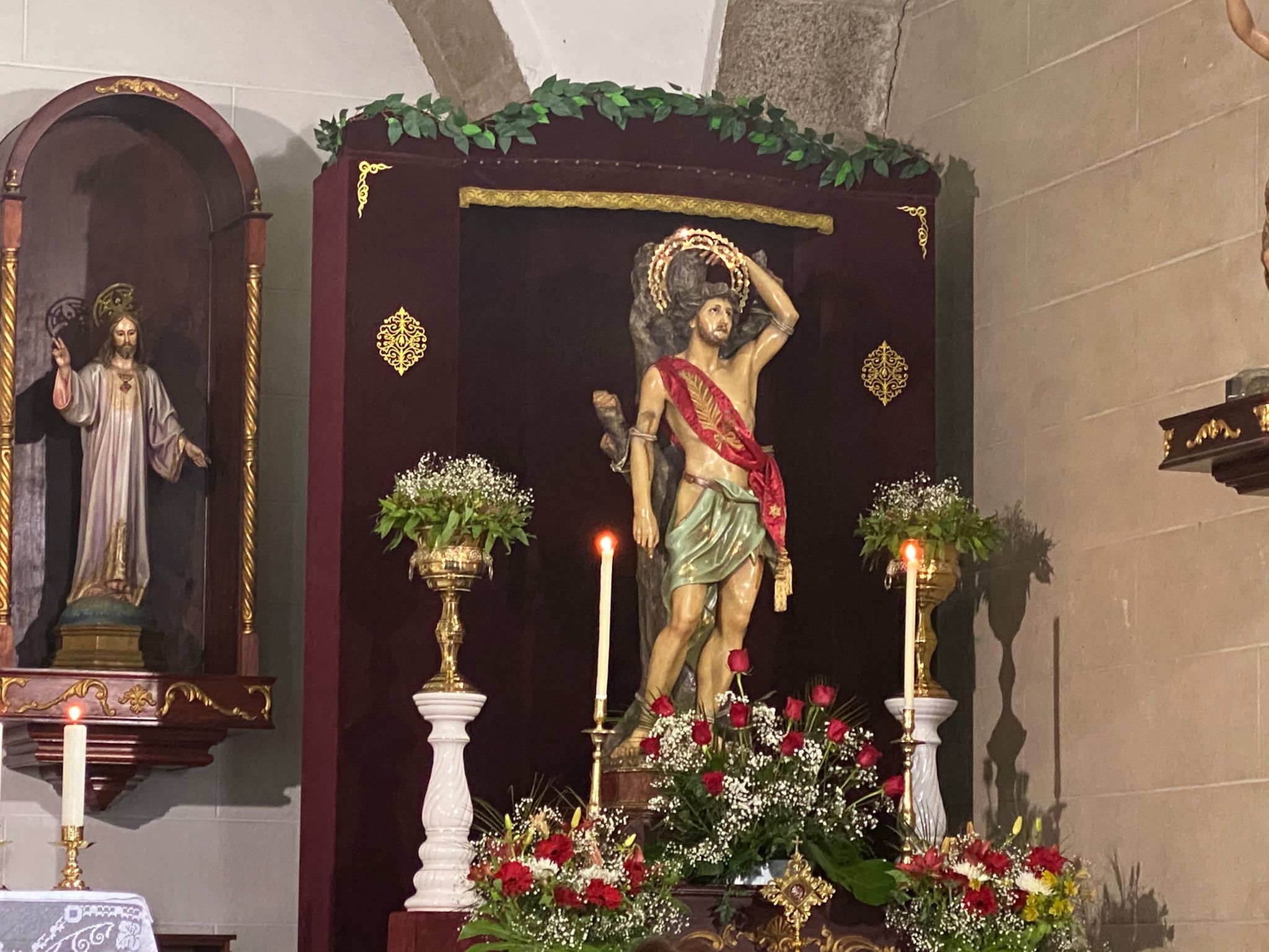 Talla de San Sebastián, patrón de Acehúche