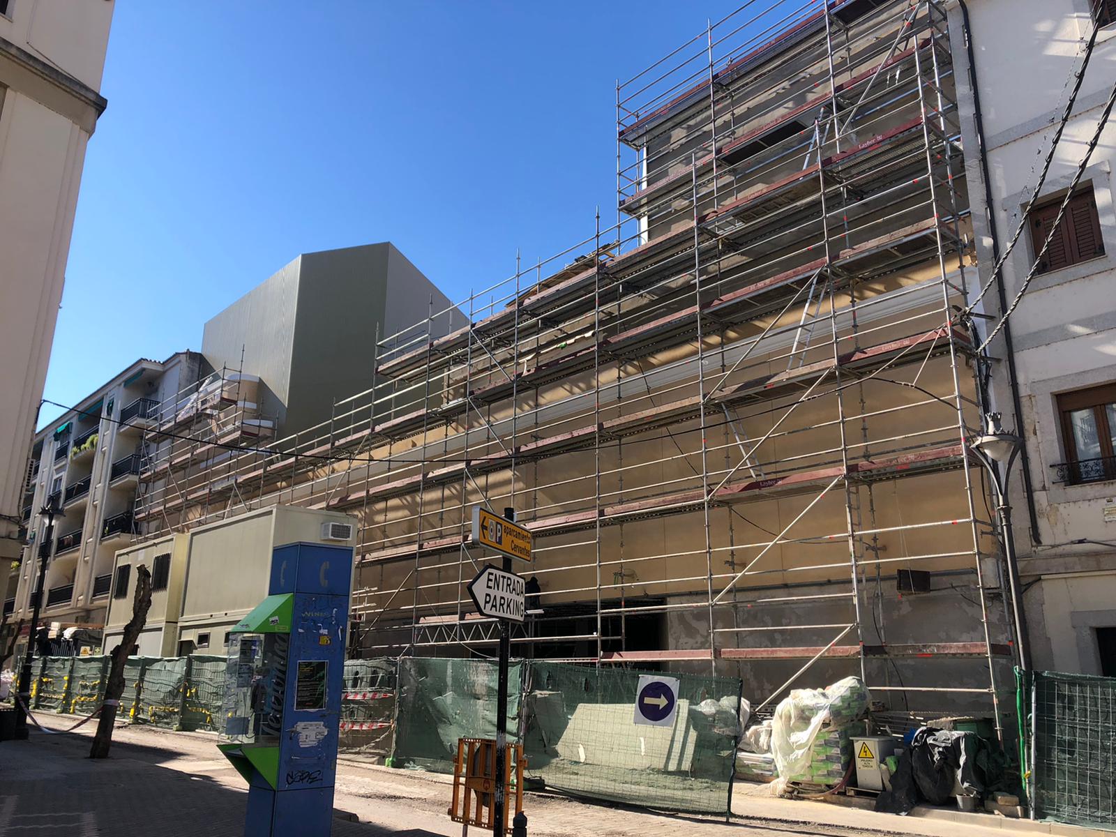 Estado actual de las obras en el Teatro María Luisa. Su finalización está prevista para el primer trimestre de 2022