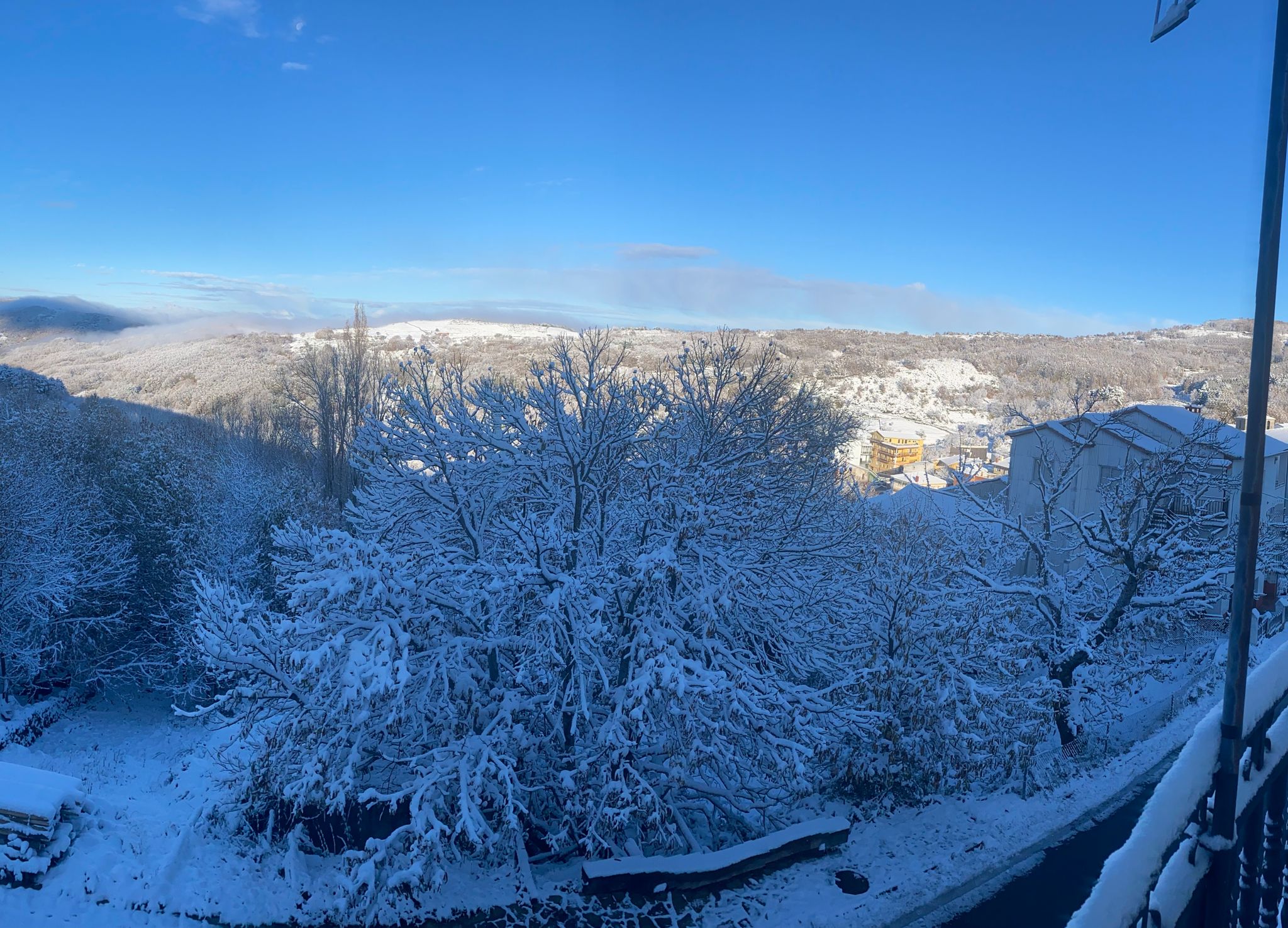 nieve en la garganta