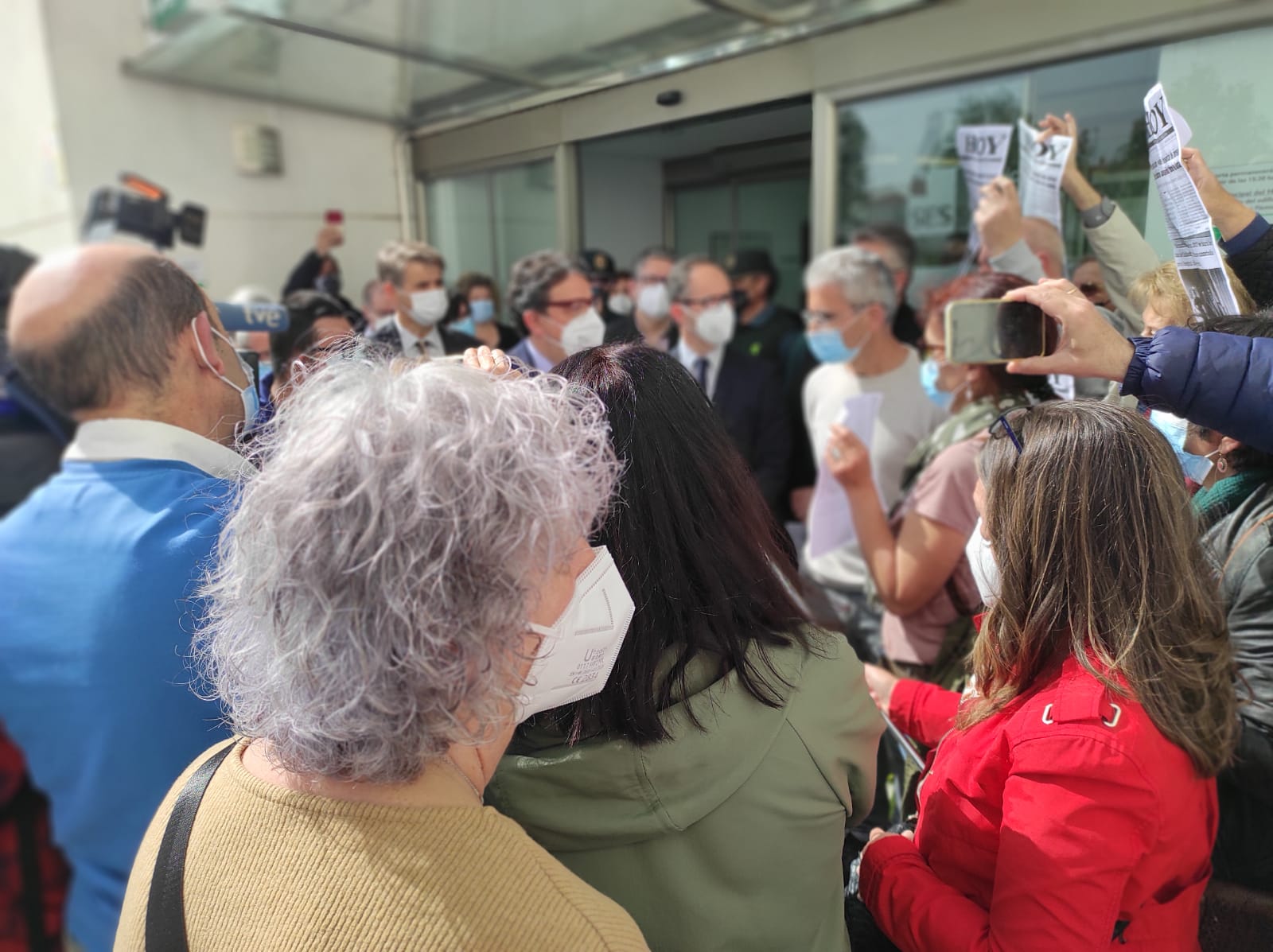 Protesta de la Plataforma en Auxilio del Hospital de Llerena