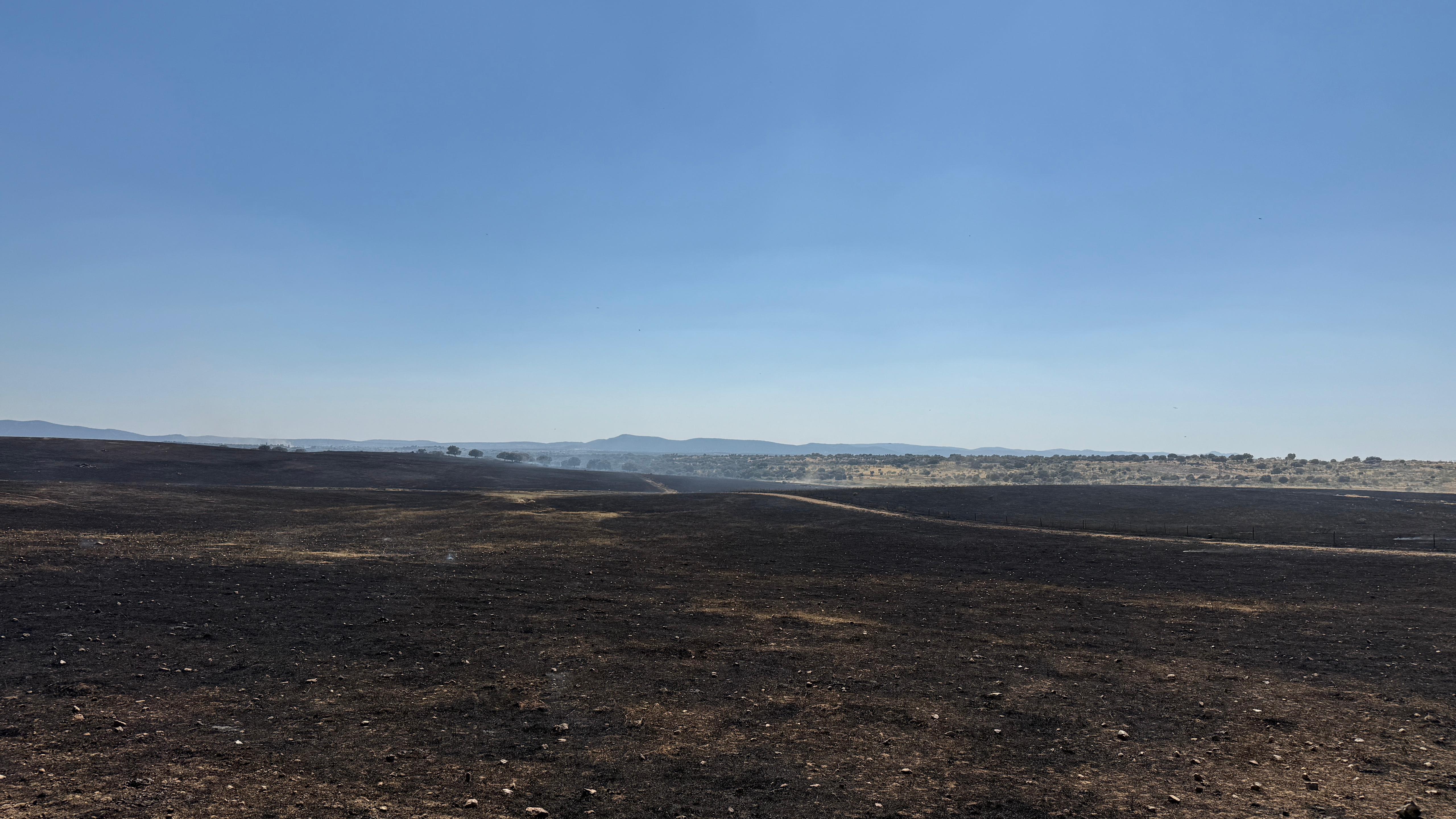 Incendio en Cáceres