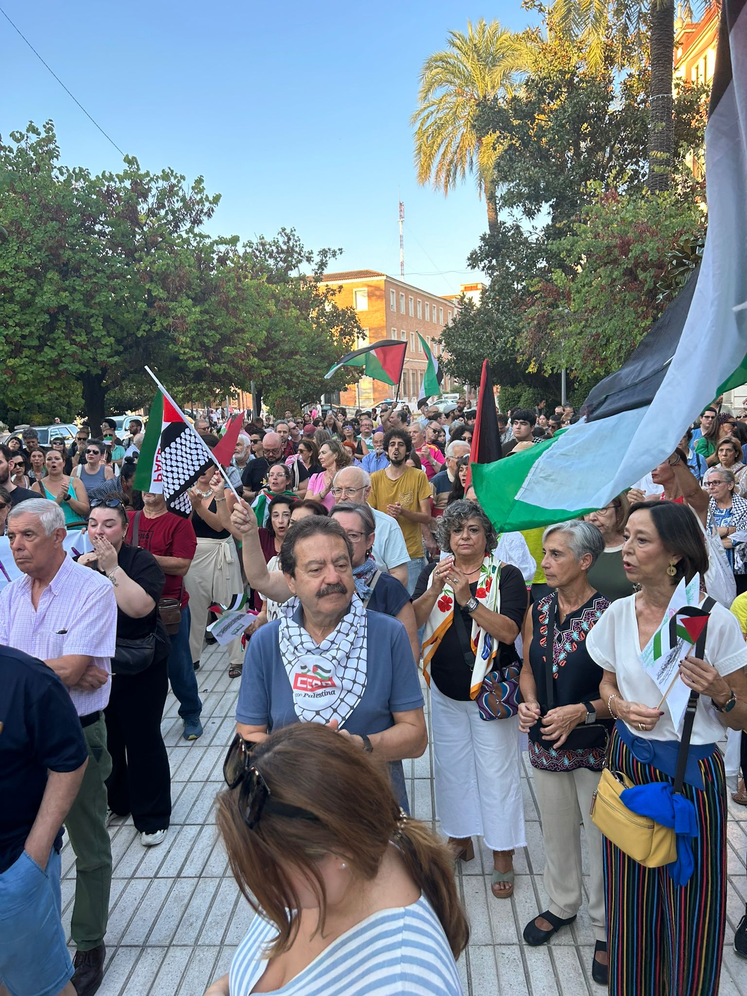 protesta badajoz con palestina
