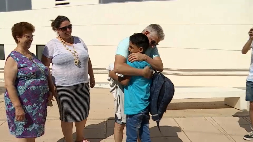 El último encuentro de las familias con los niños saharauis fue en el verano de 2019 