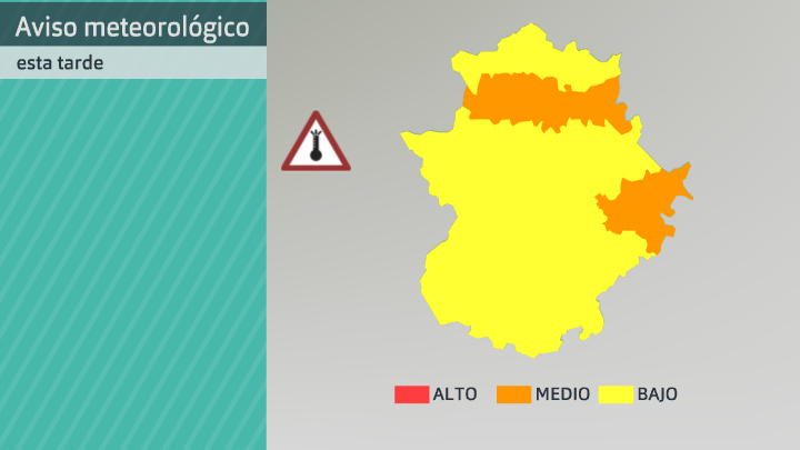 Aviso de AEMET por altas temperaturas para el viernes 31 de julio