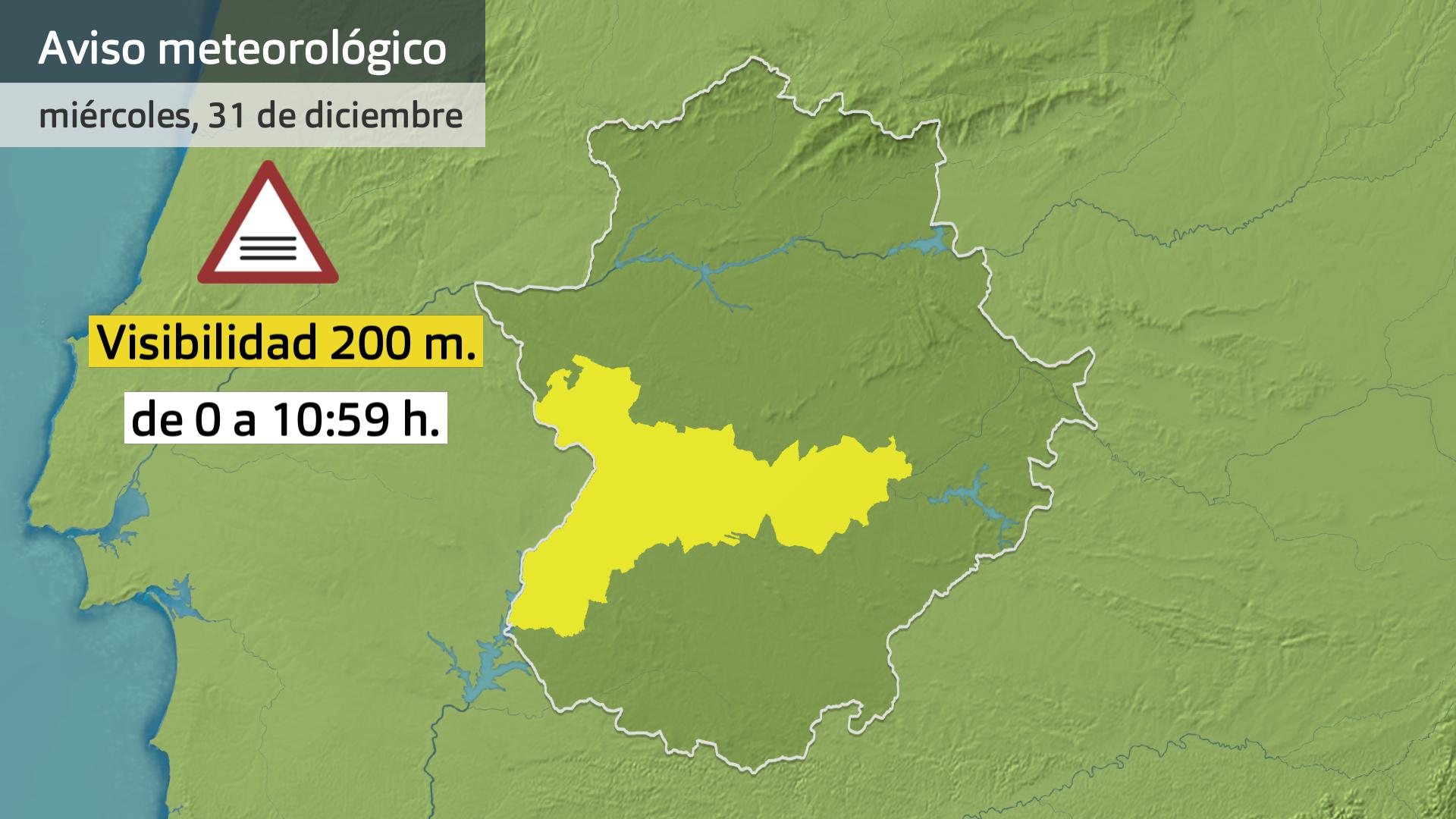 Avisos meteorológicos del 31 de diciembre