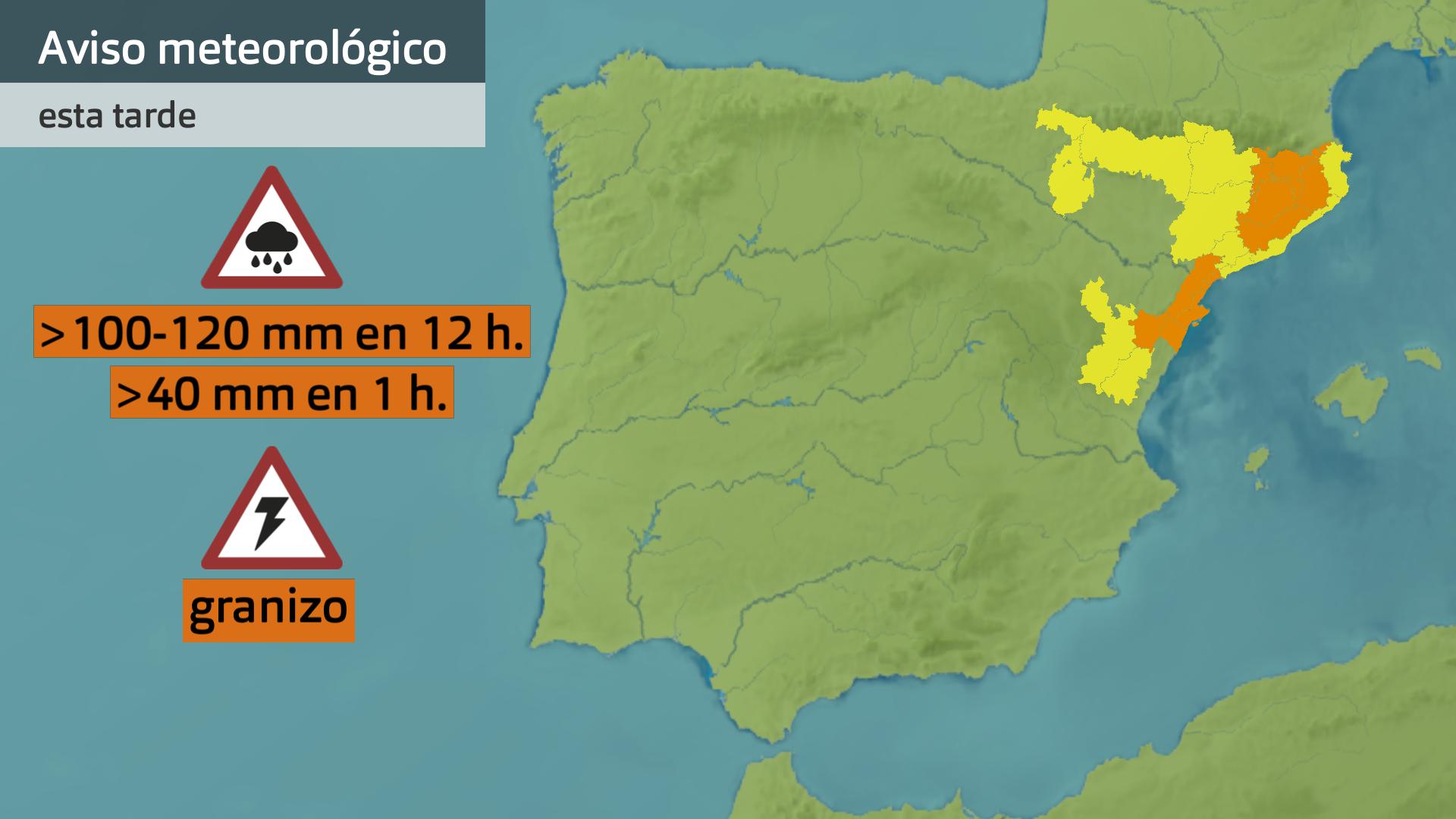 Avisos meteorológicos (Aemet) para hoy miércoles 23 de julio