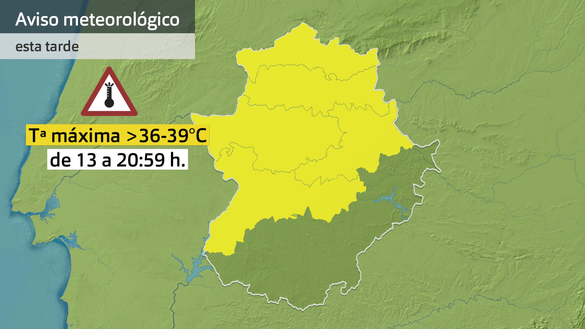 Avisos meteorológicos (Aemet) para hoy viernes 1 de agosto