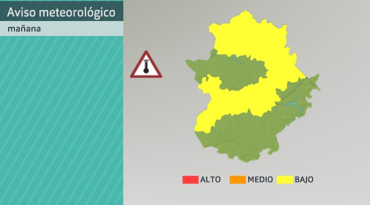 Mapa de avisos por riesgo de calor para el 10 de agosto de 2022.