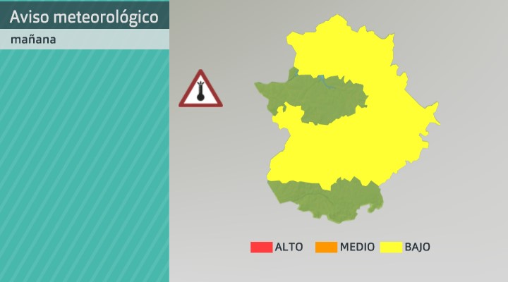 Mapa de avisos por riesgo de calor para el 4 de agosto de 2022.