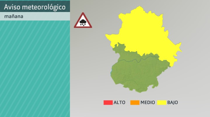 Avisos por riesgo de lluvias para el 13 de septiembre de 2022. Fuente: AEMET