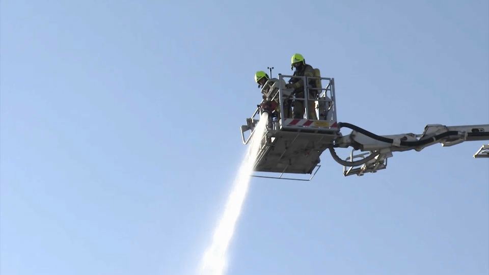 bomberos desde arriba