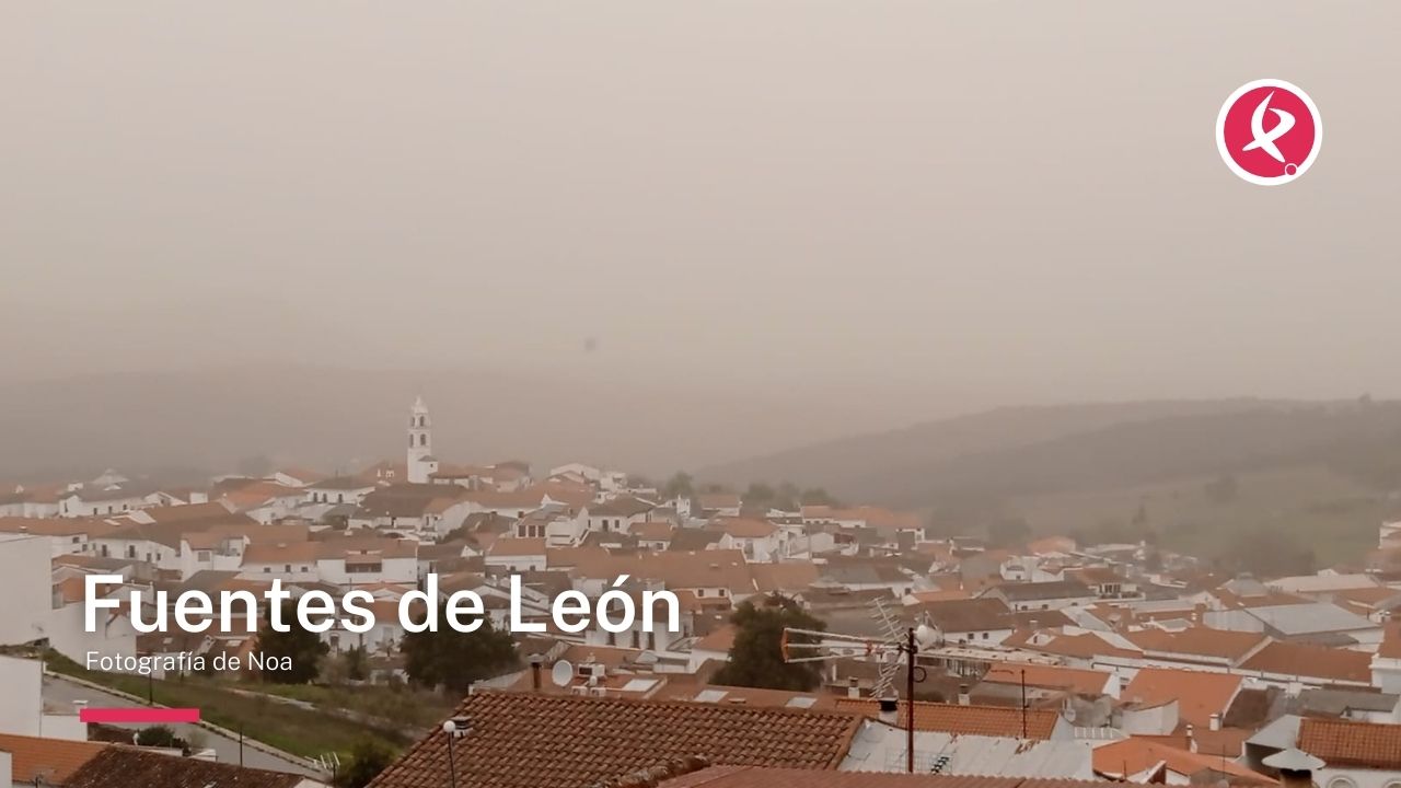 Imágenes de la calima en Extremadura