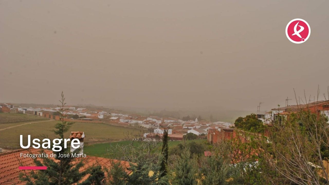 Imágenes de la calima en Extremadura