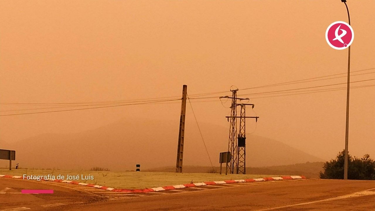 Imágenes de la calima en Extremadura