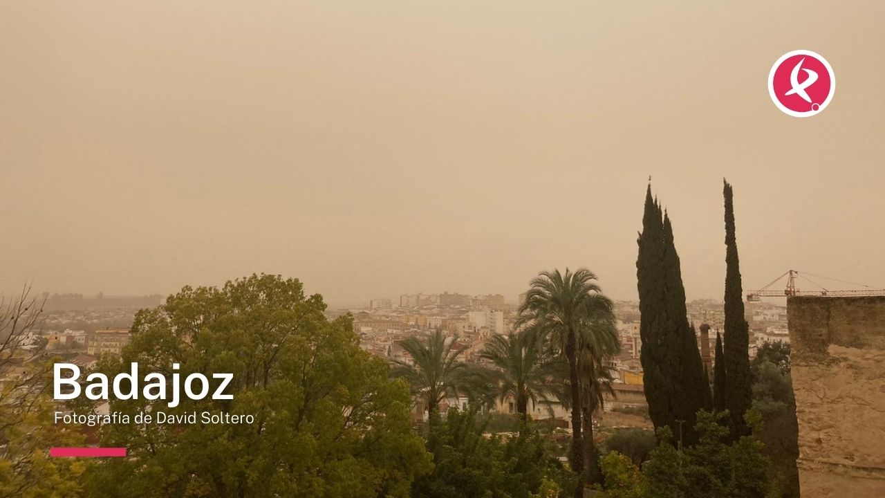 Imágenes de la calima en Extremadura