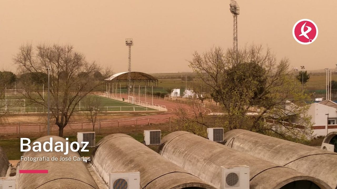 Imágenes de la calima en Extremadura