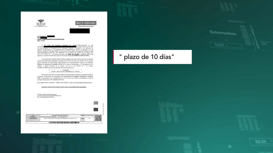 carta sepad para la ayuda a domicilio