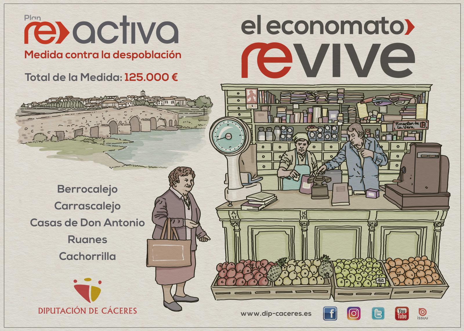 Cartel del plan "El economato revive"