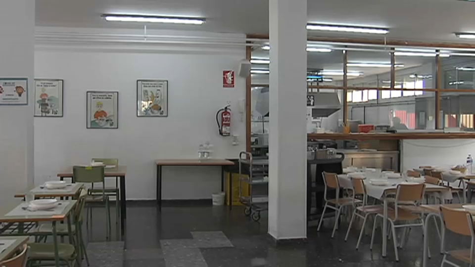 Comedor escolar de un colegio público extremeño