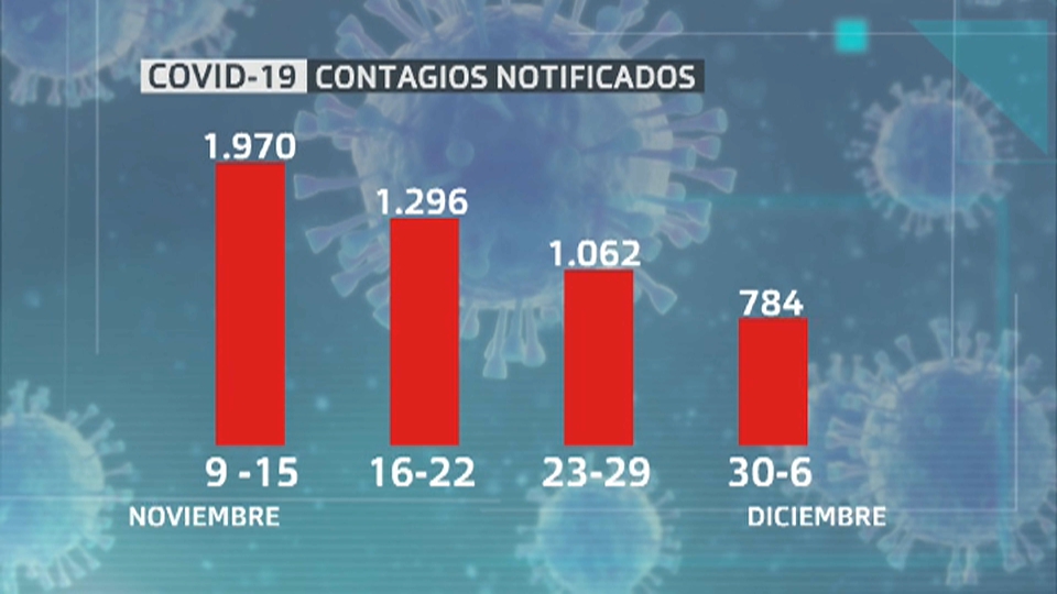 Contagios totales de noviembre