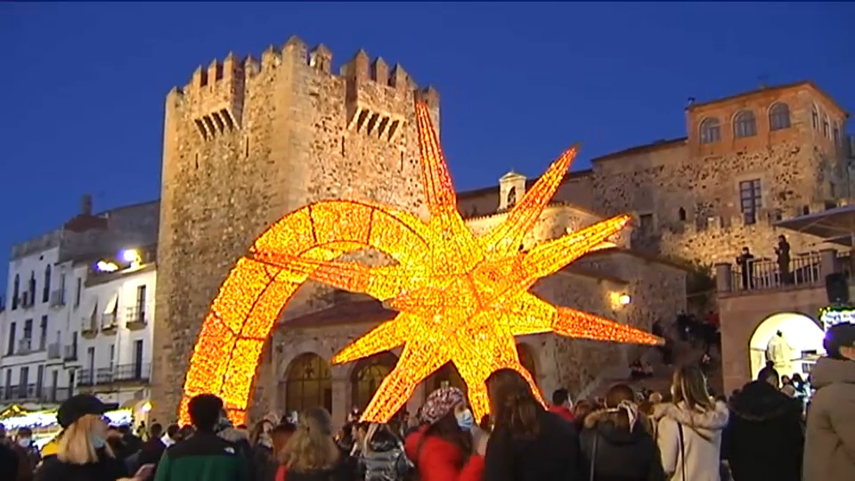 Iluminación navideña de Cáceres